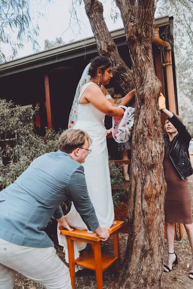 PJ Dhaliwal sauve un opossum &agrave; son mariage