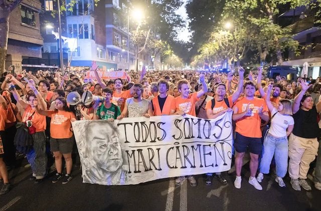 Manifestants &agrave; Madrid le 23 septembre 2026