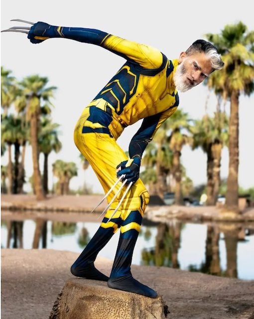 Faizy Jamal d&eacute;guis&eacute; en Wolverine 