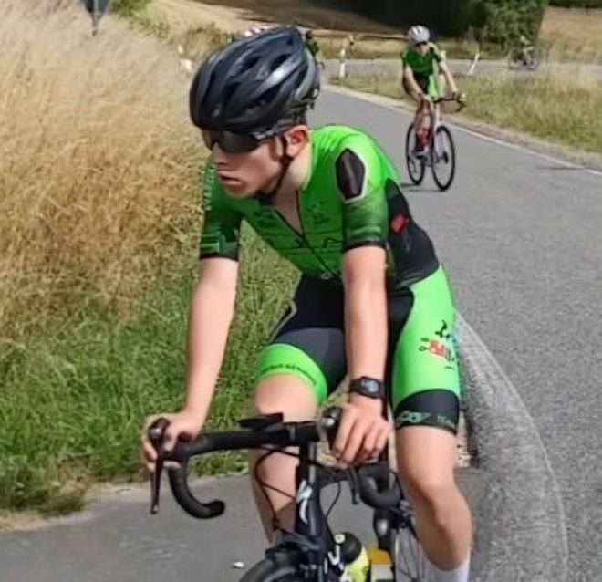 Lars Janssens &agrave; v&eacute;lo
