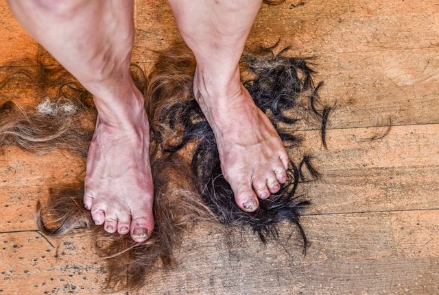 Les pieds de Colin Aldridge