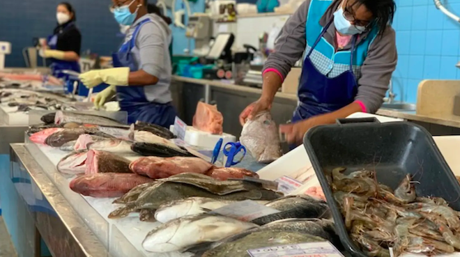 Un march&eacute; &agrave;Lisbonne
