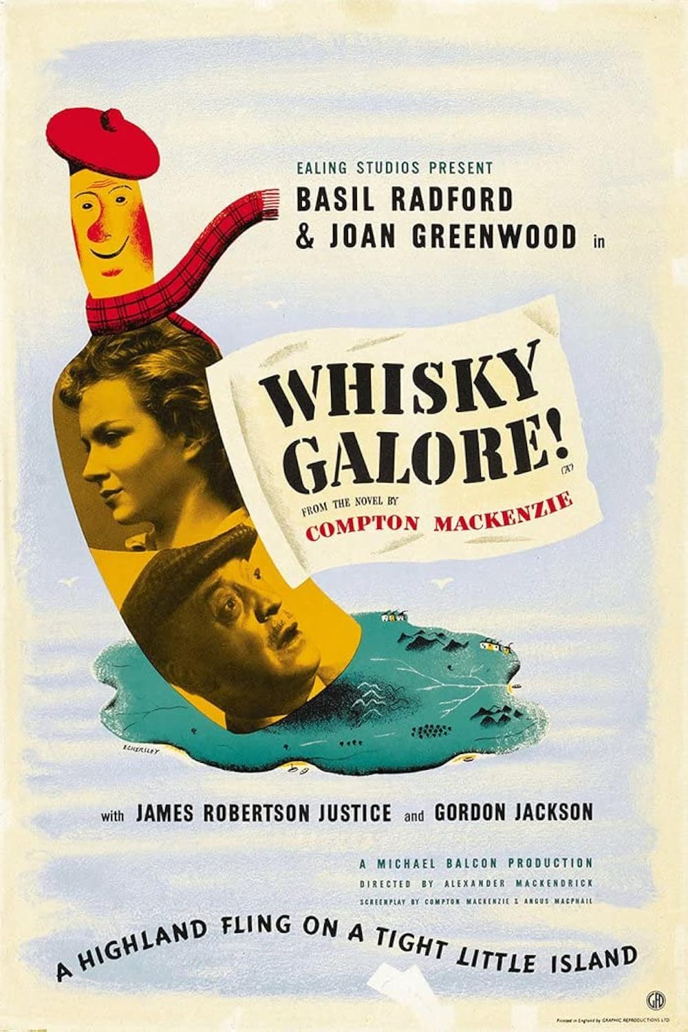 Affiche du film Whisky Galore, 1949