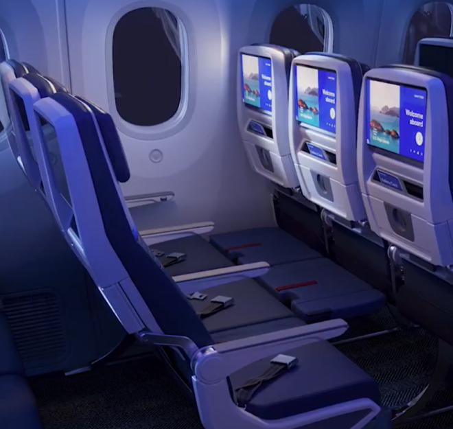 Les lits dans l'avion