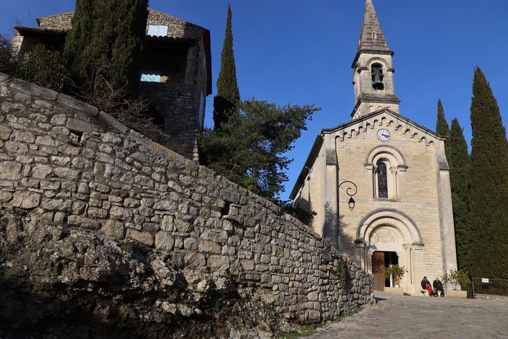 L'&eacute;glise de La Roque-sur-C&egrave;ze