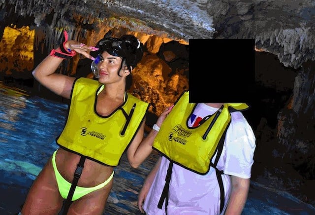 Catherine Wieland lors de son voyage au Mexique 