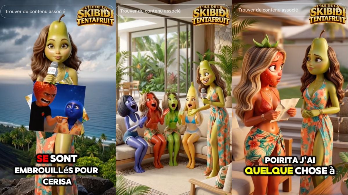 Images extraites de vid&eacute;os publi&eacute;es sur le compte TikTok OnlyMoviesfr