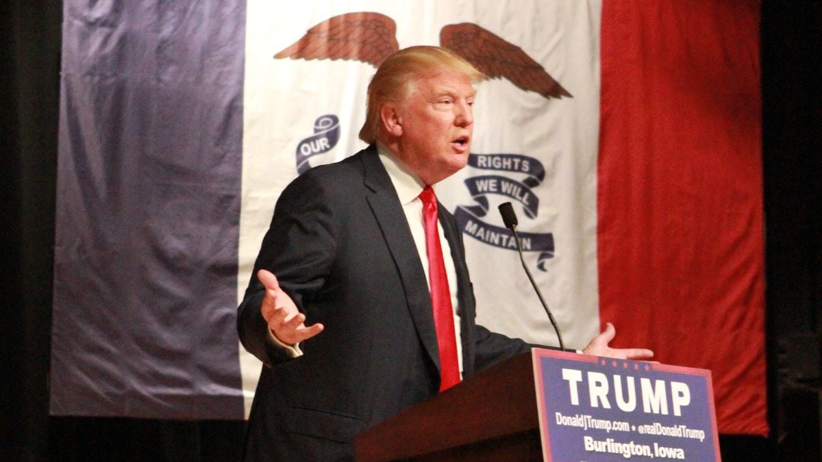 Le pr&eacute;sident am&eacute;ricain Donald Trump