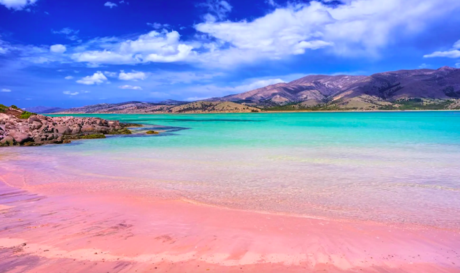 La plage d'Elafonisi