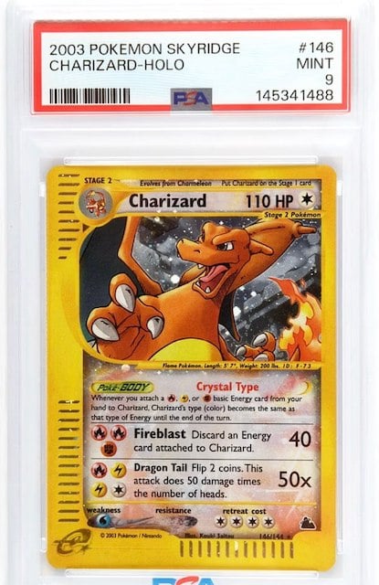 L'une des cartes Pok&eacute;mon appartenant &agrave;  Andrew Braund