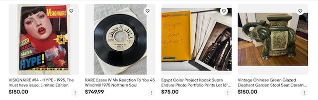 Capture d'&eacute;cran du site Mike&rsquo;s Unique Treasures 