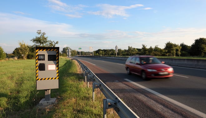 Un radar sur la route