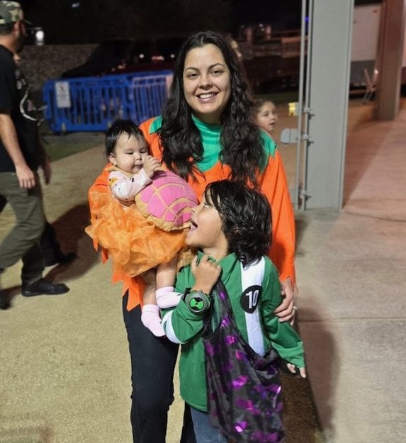 Emily Panuco et ses deux enfants