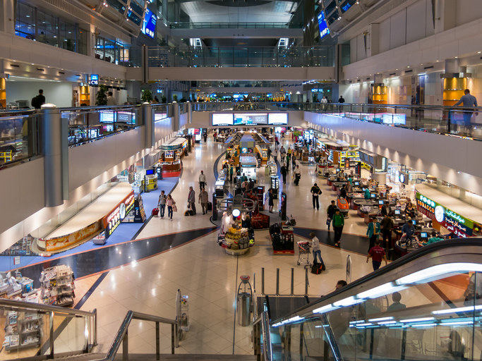 L'a&eacute;roport international de Duba&iuml;