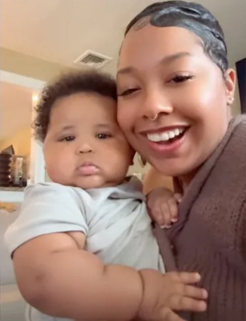 Lauren Wilson et son neveu Jaxson 