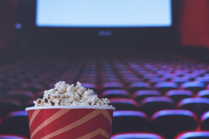 Du pop-corn dans une salle de cin&eacute;ma