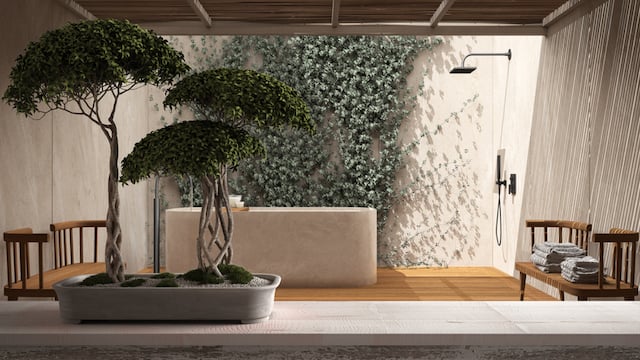 Salle de bain japonaise