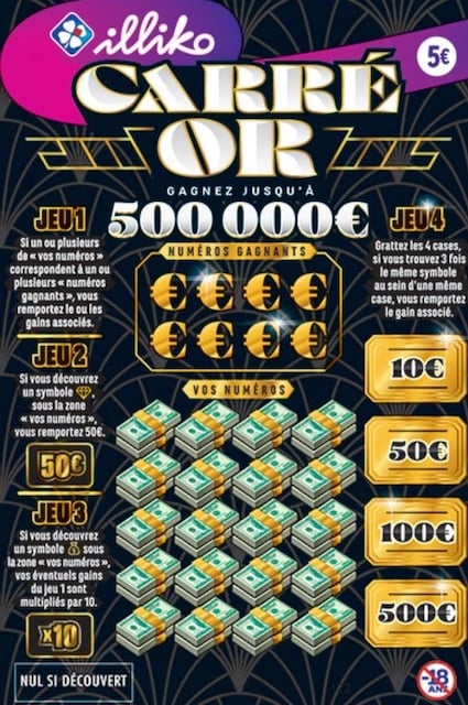 Qui est l'heureux gagnant du ticket de grattage à 500 000 euros