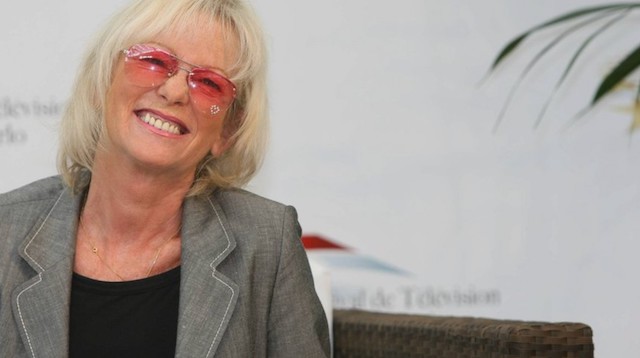 &Eacute;velyne Leclercq au festival de la t&eacute;l&eacute;vision de Monaco.