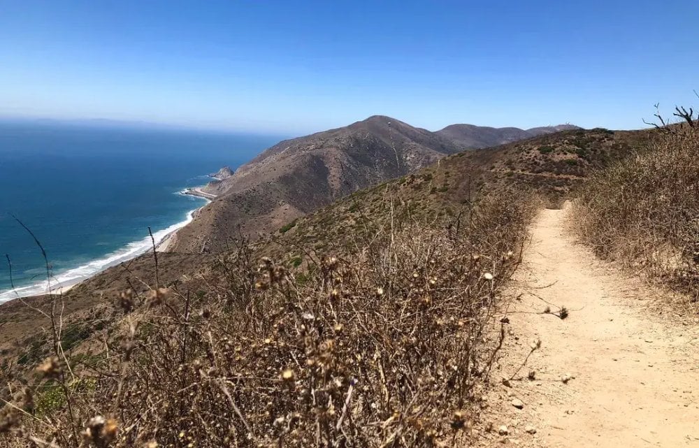 Backbone Trail dans les montagnes de Santa Monica