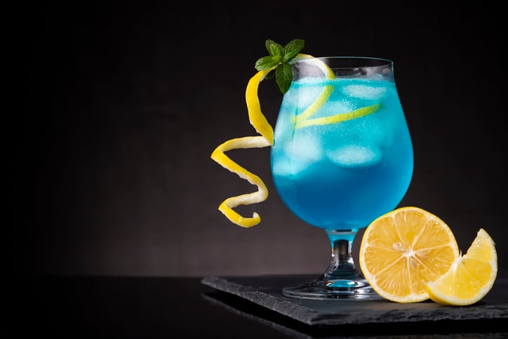 Cocktail Blue Virgin – sans sucre et sans alcool, Recette