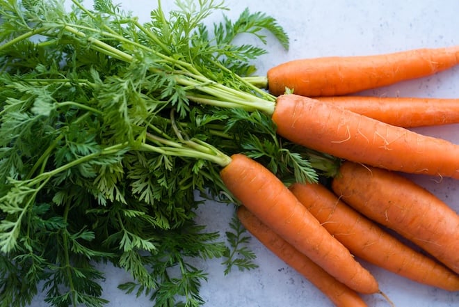 carottes avec fanes