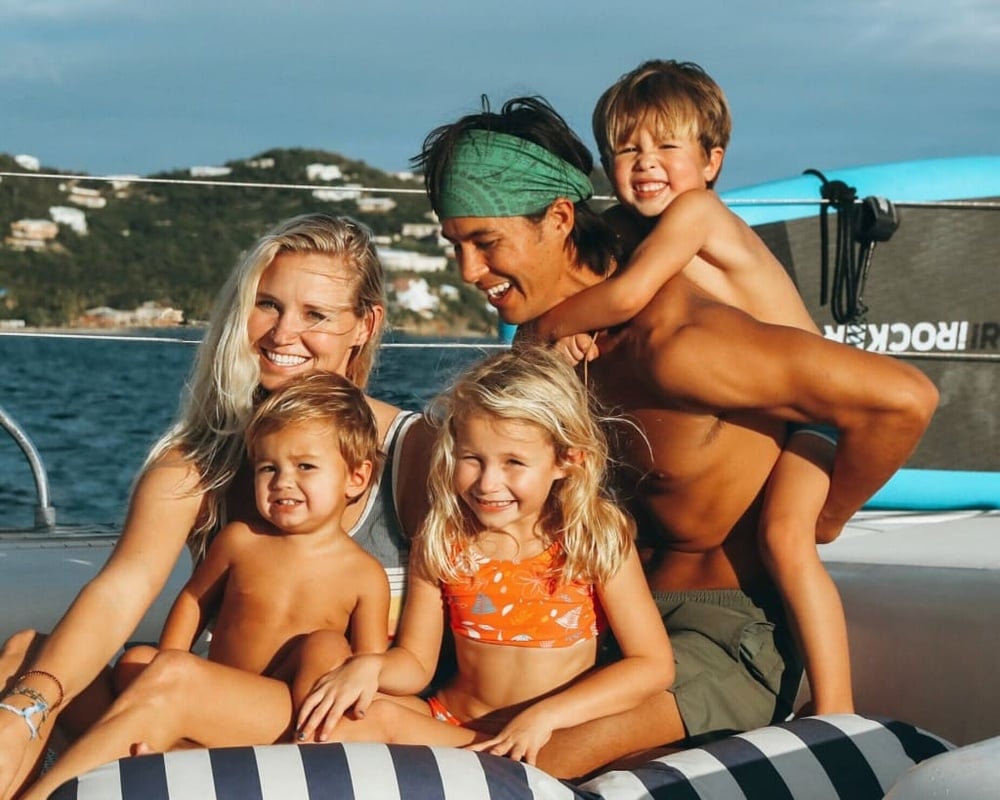 Garrett et Jessica et les enfants