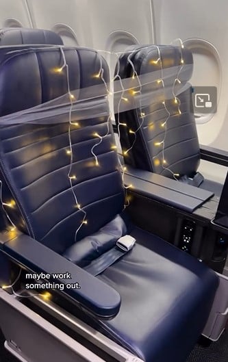 Avion décoré pour un mariage