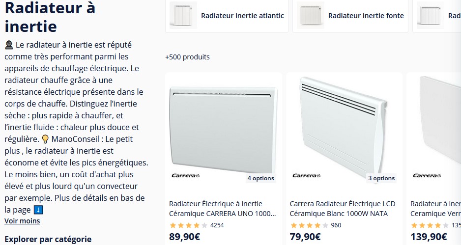 Capture d'&eacute;cran ManoMano