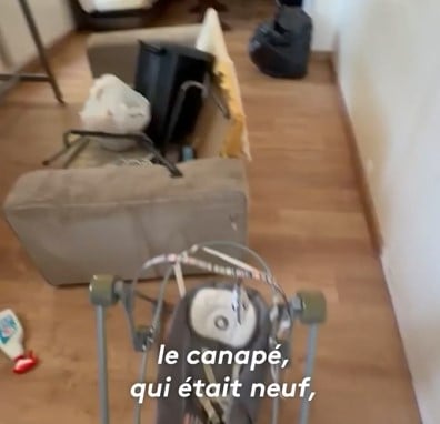 Mobilier d&eacute;truit dans un appartement