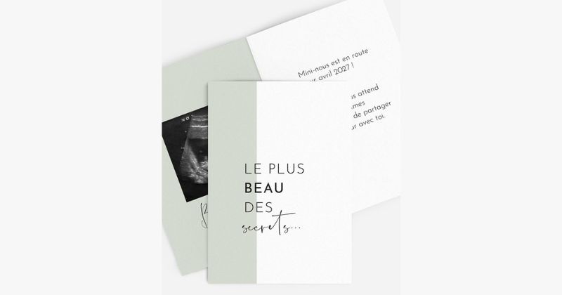 Fausse échographie Personnalisable - Cadeau Humour Ou Farce - Pour Annonce Grossesse, Fête Prénatale