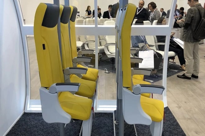 Sièges verticaux pour avion