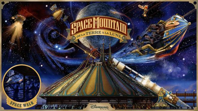 Attraction Space Mountain &ndash; De la Terre &agrave; la Lune