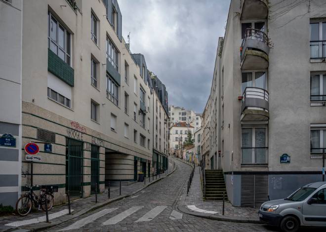 Rue d'un quartier de Belleville