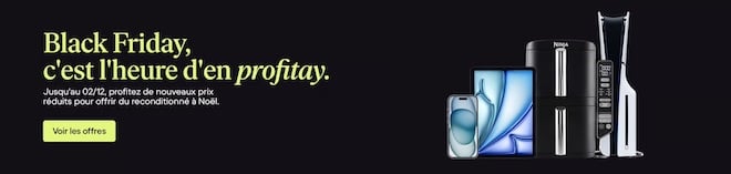 Affiche promotionelle pour le Black Friday sur Back Market