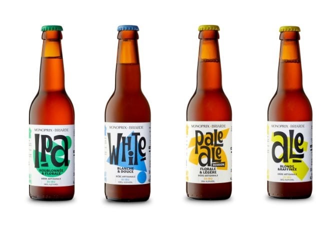 4 bouteilles de bières Monoprix