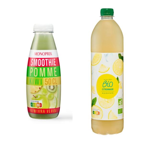 smoothie et citronnade de Monoprix