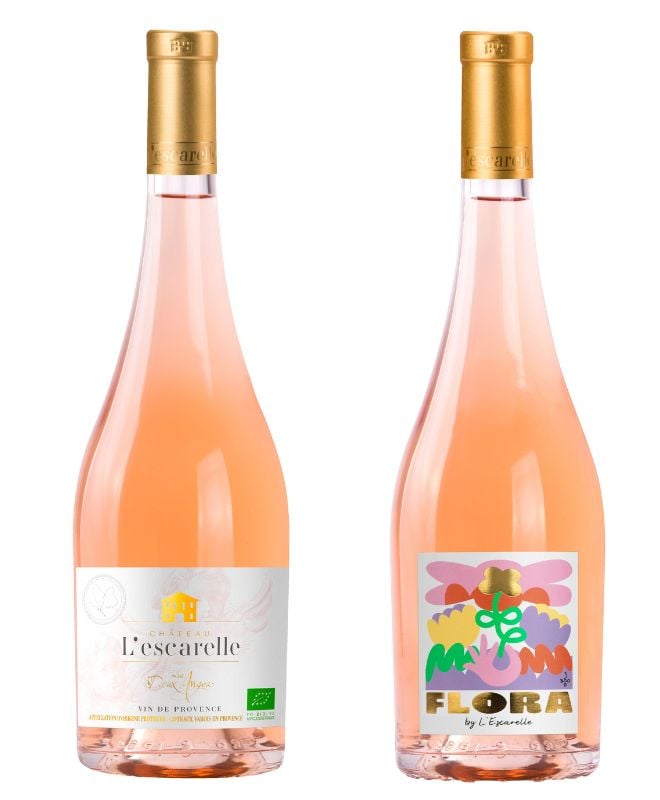 cuvées Les Deux Anges et Flora du château l'Escarelle