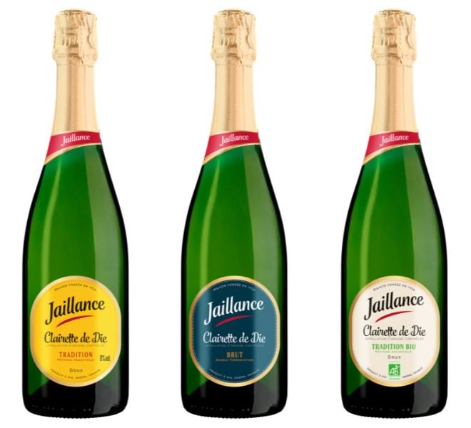 nouveaux designs des 3 bouteilles Jaillance