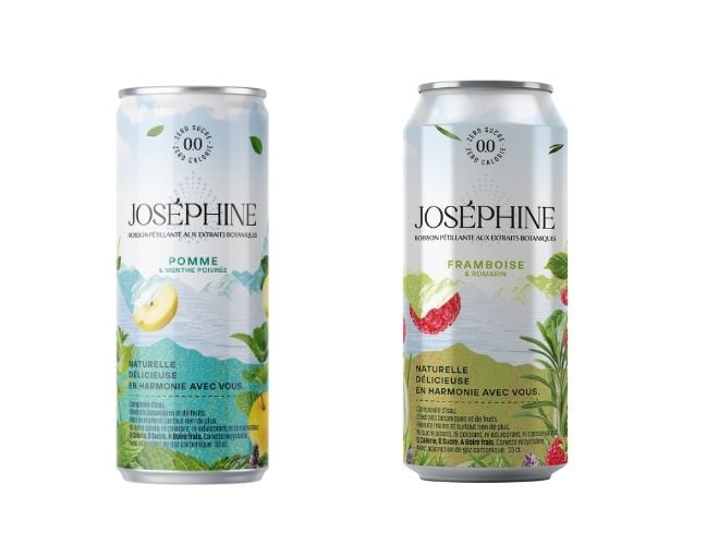 les deux nouvelles eaux pétillantes Joséphine