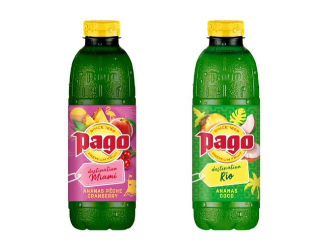 deux nouveaux jus de fruits Pago