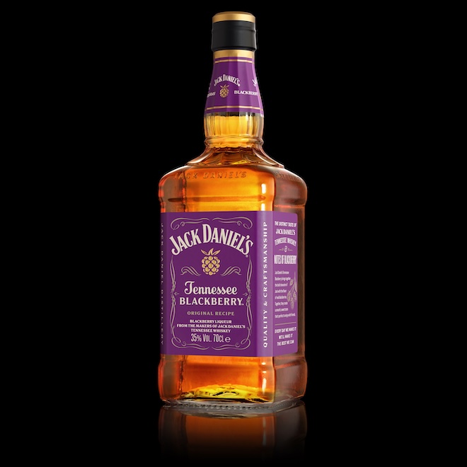 bouteille de whiskey &agrave; la m&ucirc;re Jack Daniel's