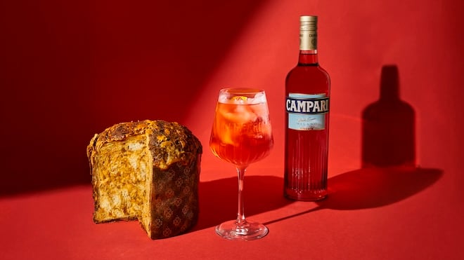panettone salé et campari spritz