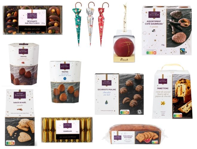 sélections de chocolats de noël Monoprix