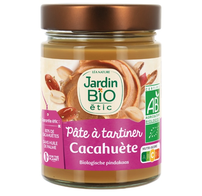 p&acirc;te &agrave; tartiner &agrave; la cacahu&egrave;te Jardin Bio Etic