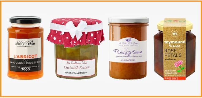 4 pots de confitures