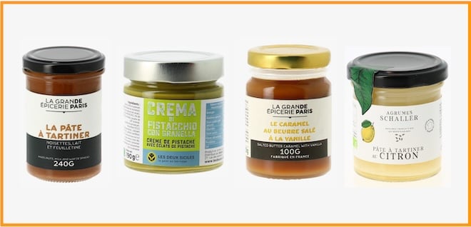 4 pâtes à tartiner