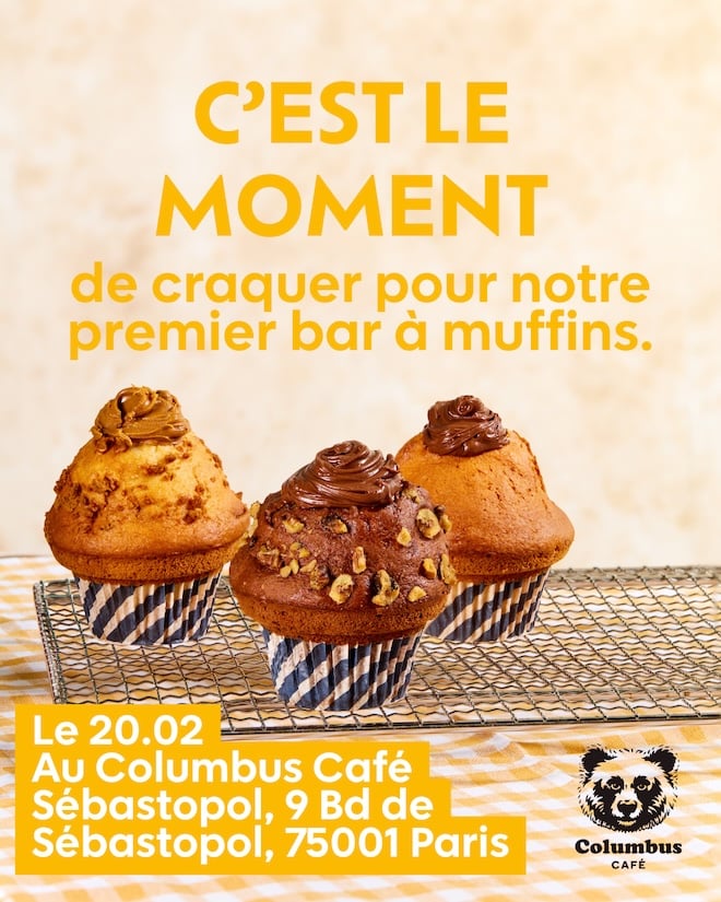 affiche du muffin day par Columbus Caf&eacute;