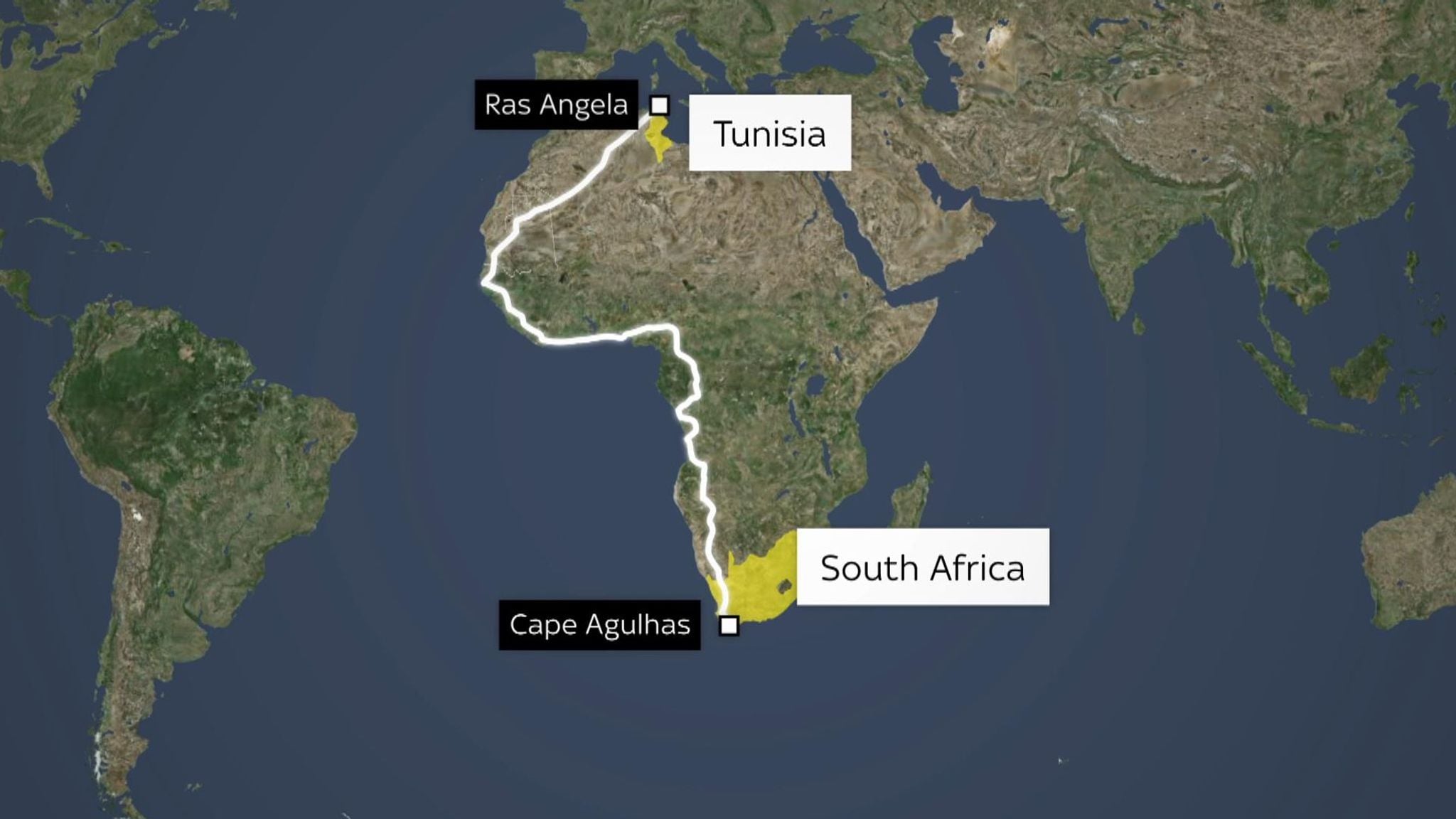 carte du trajet de la course