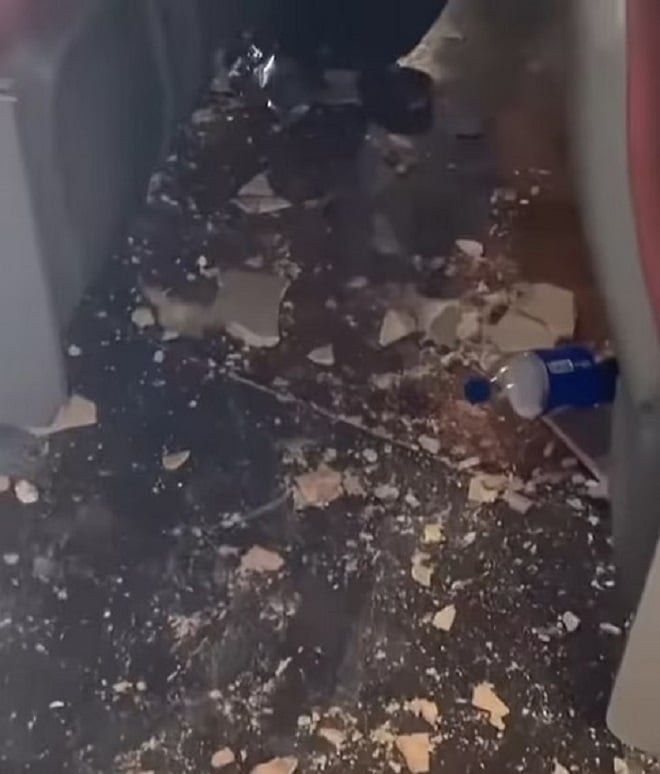 Débris dans une salle de cinéma
